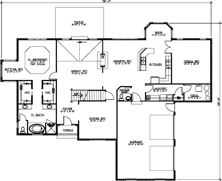 Main Floor Plan: 104-101