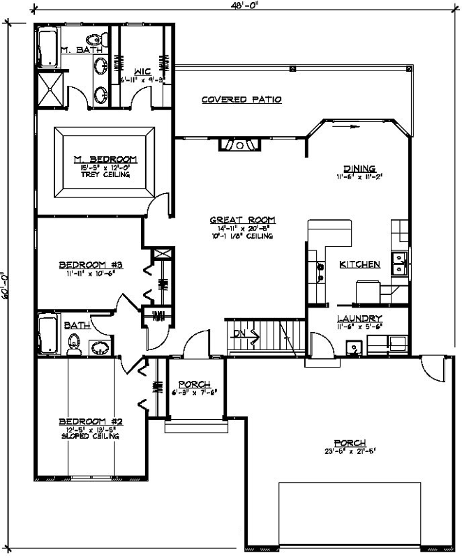 Main Floor Plan: 104-104