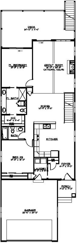 Main Floor Plan: 104-107