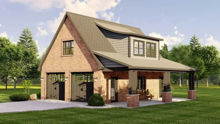 English Country house plans 104-110 - front exterior, 1,500 sq ft, 0 bed, 0 bath house plans | Monster House Plans