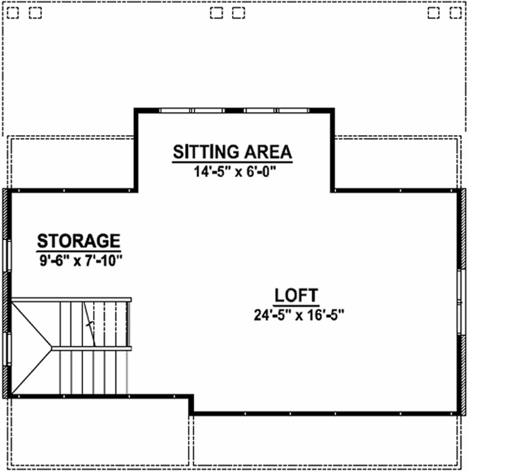 Upper/Second Floor Plan: 104-110