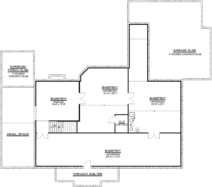 Lower Floor Plan: 104-131