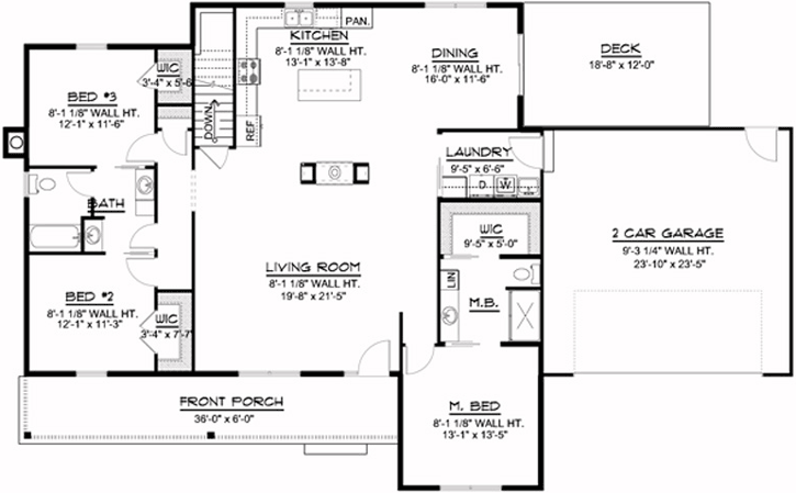 Main Floor Plan: 104-132