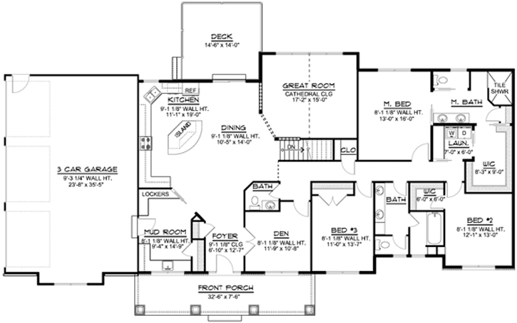 Main Floor Plan: 104-134