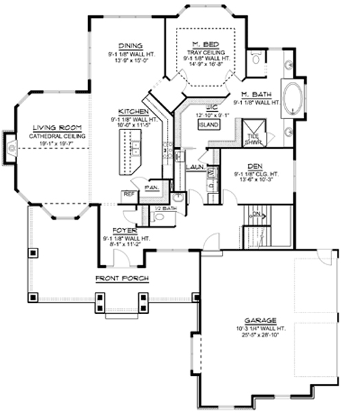 Main Floor Plan: 104-135