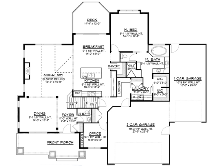 Main Floor Plan: 104-137
