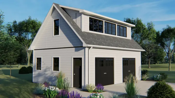 Bungalow house plans 104-144 - front exterior, 830 sq ft, 0 bed, 0 bath house plans | Monster House Plans