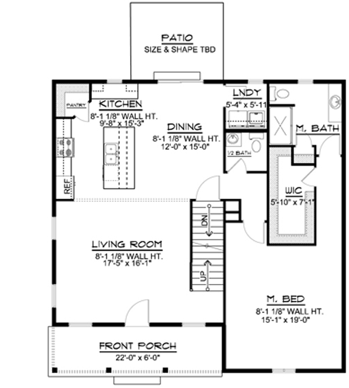 Main Floor Plan: 104-145