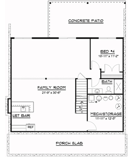 Lower Floor Plan: 104-146