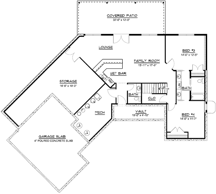 Lower Floor Plan: 104-149