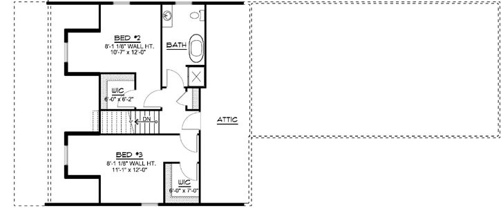 Upper/Second Floor Plan: 104-151