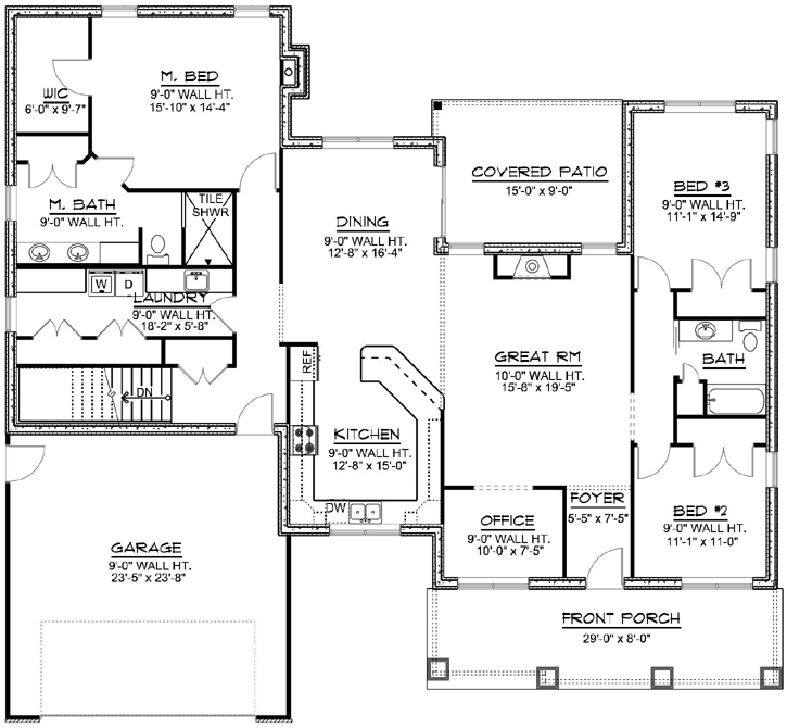 Main Floor Plan: 104-152