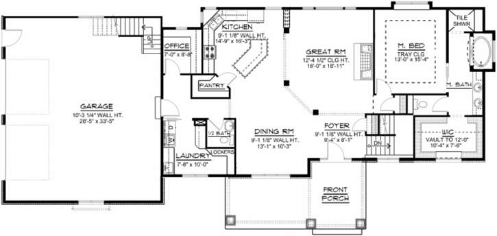 Main Floor Plan: 104-154