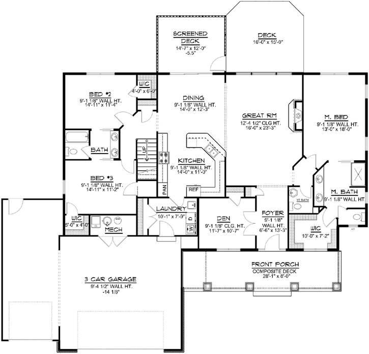 Main Floor Plan: 104-157