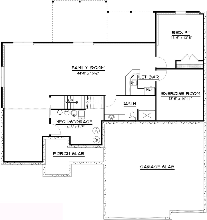 Lower Floor Plan: 104-159