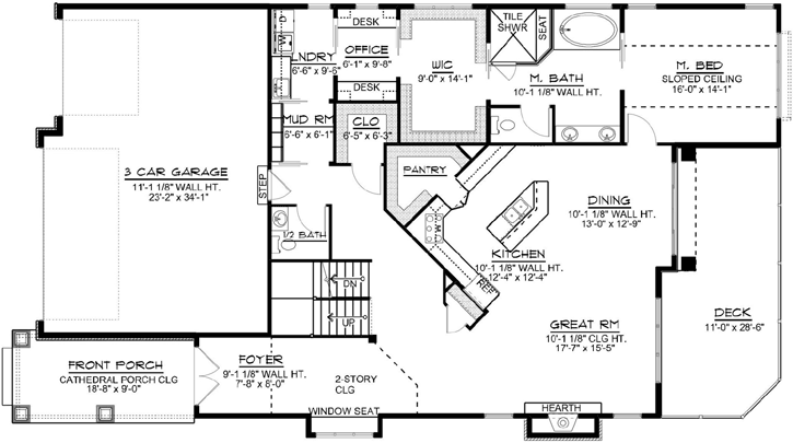 Main Floor Plan: 104-165