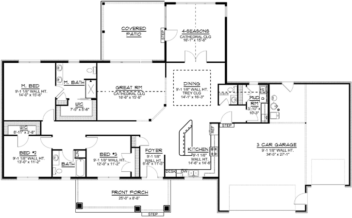 Main Floor Plan: 104-166