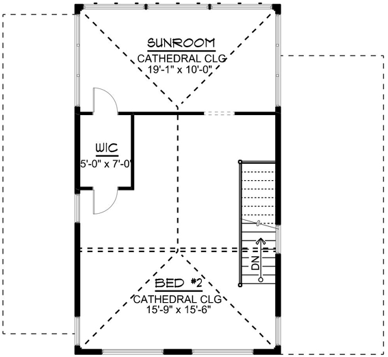 Upper/Second Floor Plan: 104-169