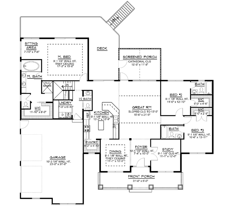 Main Floor Plan: 104-172