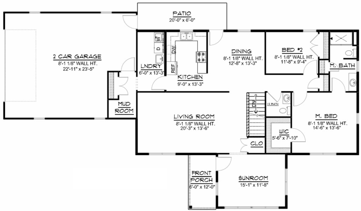 Main Floor Plan: 104-173