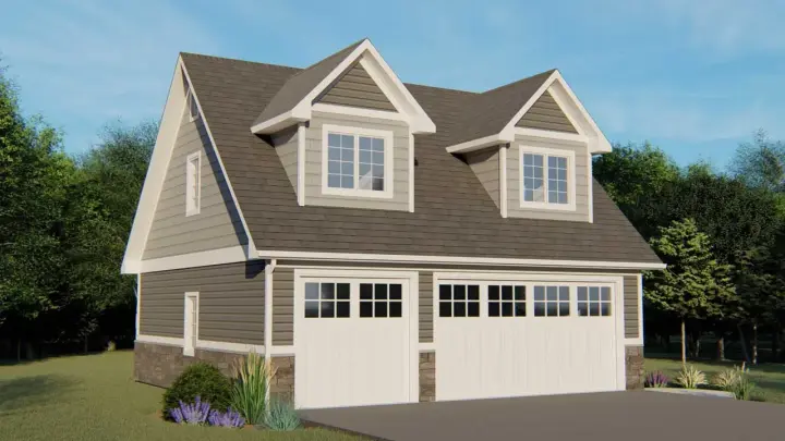 Cape Cod house plans 104-178 - front exterior, 1,408 sq ft, 0 bed, 0 bath house plans | Monster House Plans