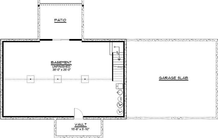 Lower Floor Plan: 104-180