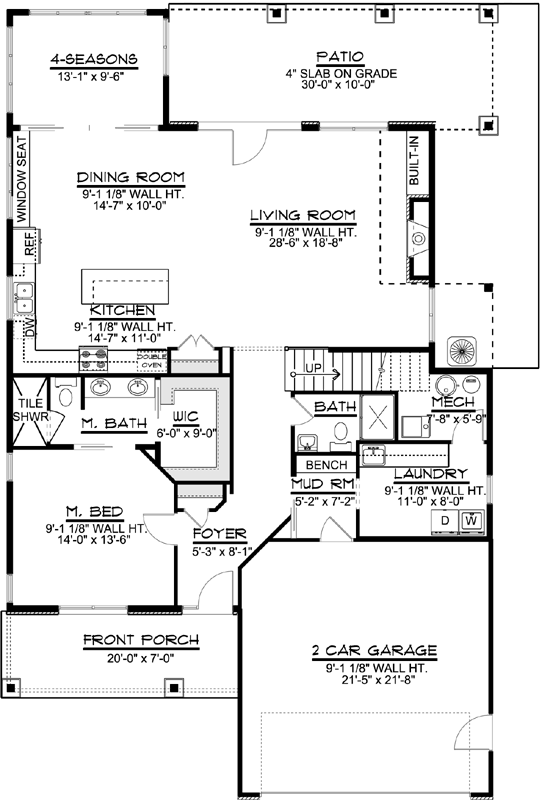 Main Floor Plan: 104-182
