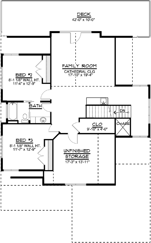 Upper/Second Floor Plan: 104-182