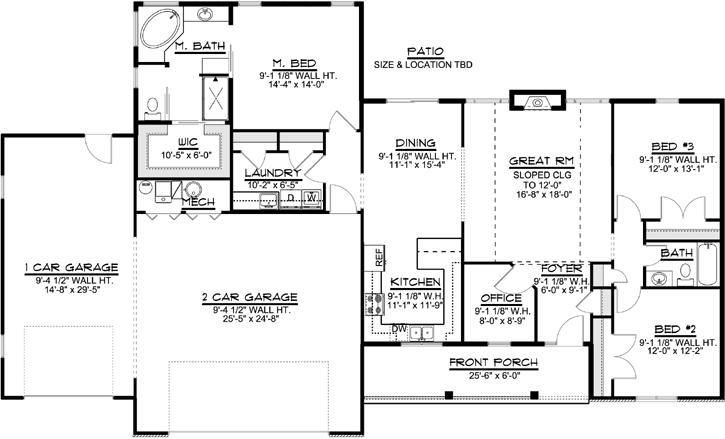 Main Floor Plan: 104-183