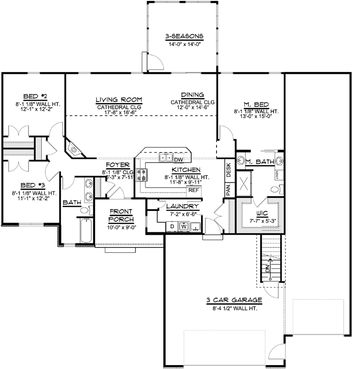 Main Floor Plan: 104-184