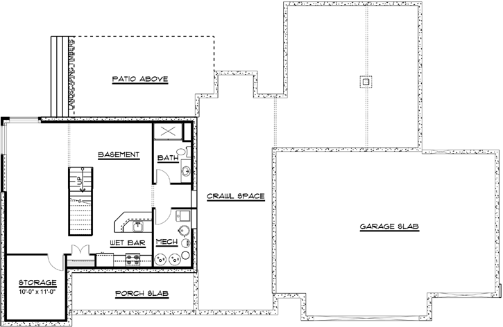 Lower Floor Plan: 104-186