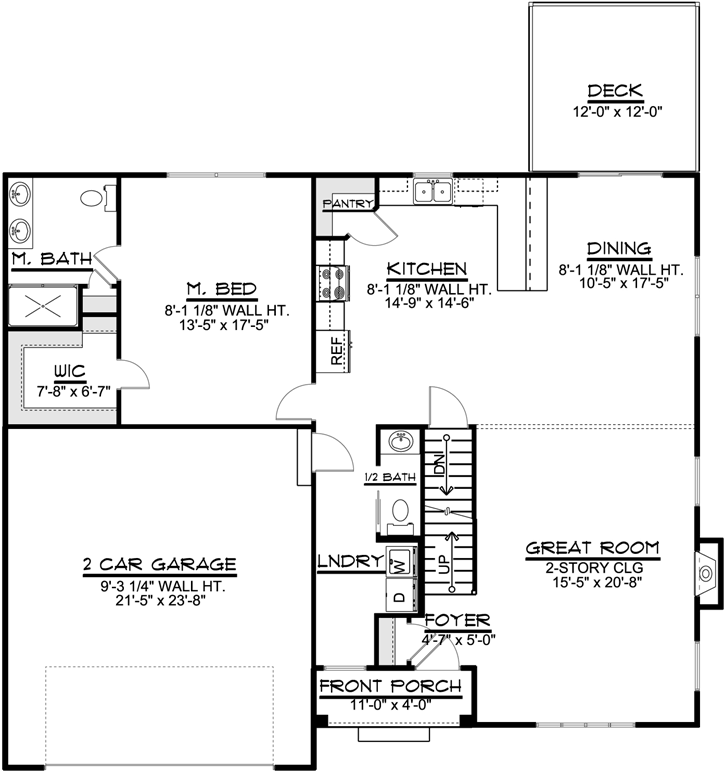 Main Floor Plan: 104-190