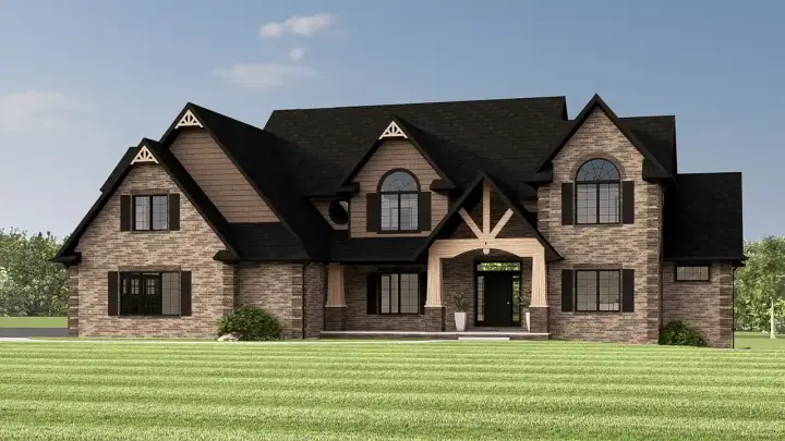 Southern house plans 104-192 - front exterior, 4,075 sq ft, 4 bed, 5 bath house plans | Monster House Plans