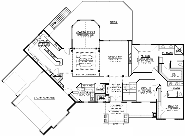 Main Floor Plan: 104-196