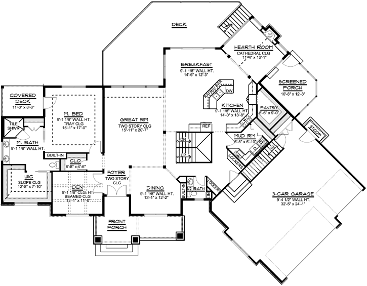 Main Floor Plan: 104-197