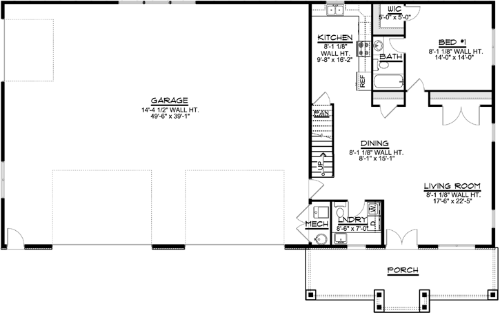 Main Floor Plan: 104-198
