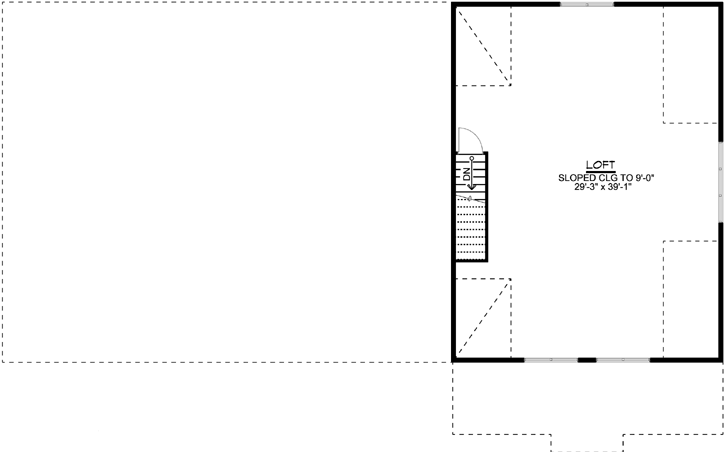 Upper/Second Floor Plan: 104-198