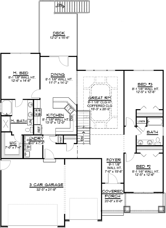 Main Floor Plan: 104-199