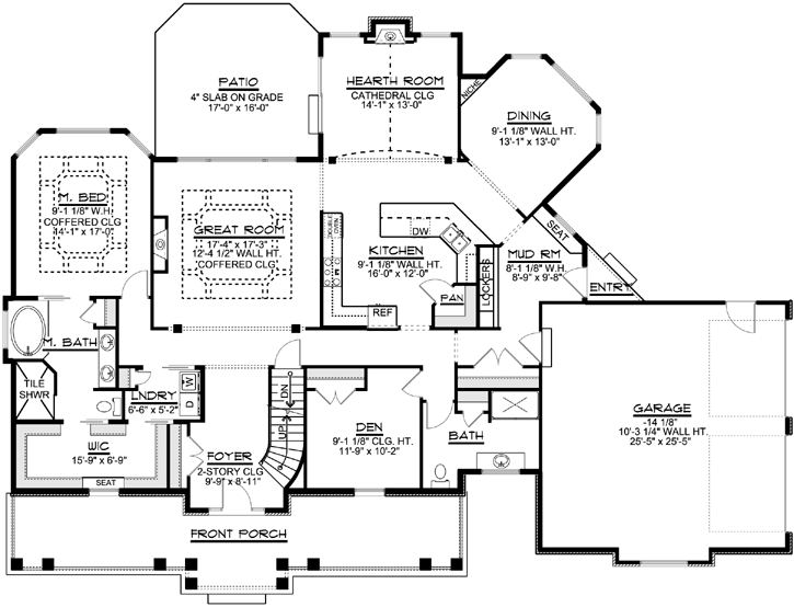 Main Floor Plan: 104-200