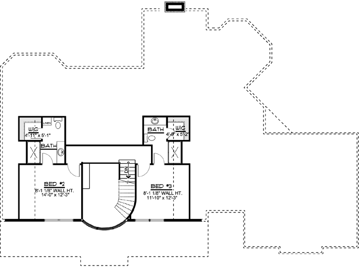 Upper/Second Floor Plan: 104-200