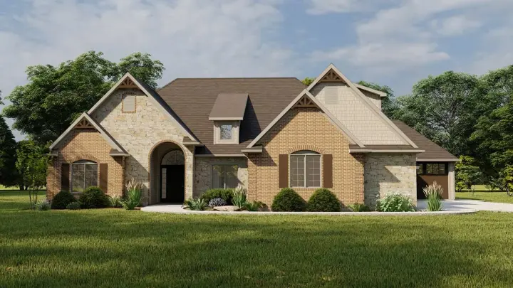 Traditional house plans 104-270 - front exterior, 2,806 sq ft, 4 bed, 3 bath house plans | Monster House Plans