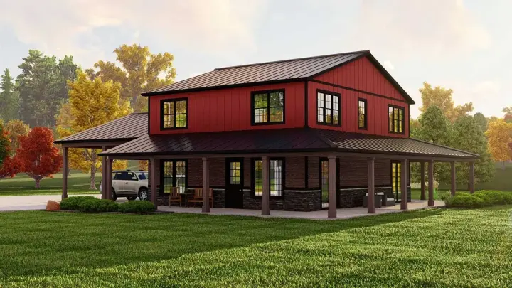 Country house plans 104-297 - front exterior, 2,312 sq ft, 3 bed, 2 bath house plans | Monster House Plans
