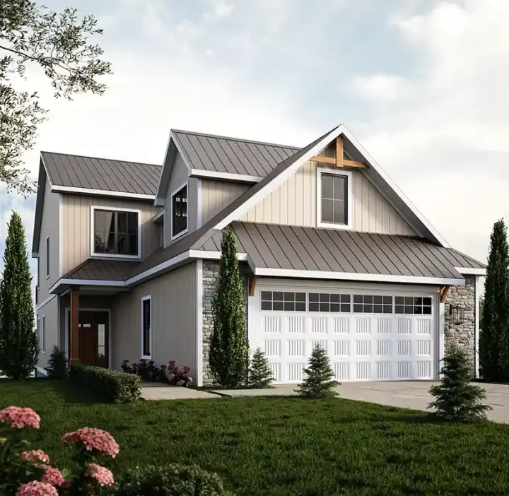 Traditional house plans 104-376 - front exterior, 2,784 sq ft, 4 bed, 2 bath house plans | Monster House Plans