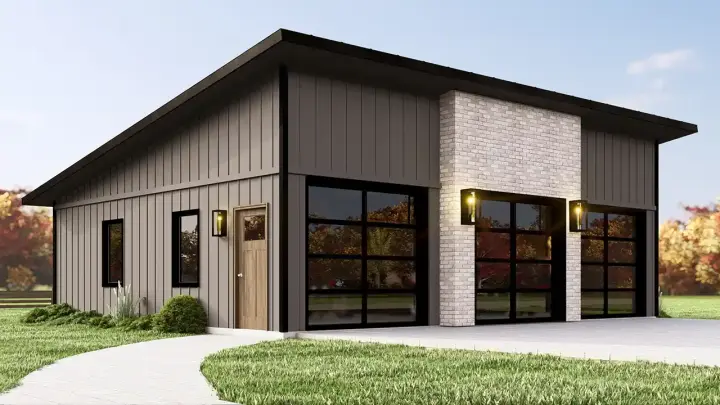Modern house plans 104-387 - front exterior, 0 sq ft, 0 bed, 0 bath house plans | Monster House Plans