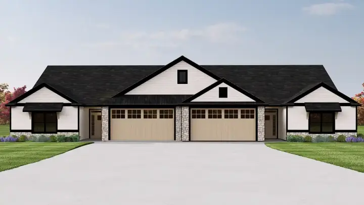 Traditional house plans 104-399 - front exterior, 3,530 sq ft, 6 bed, 4 bath house plans | Monster House Plans
