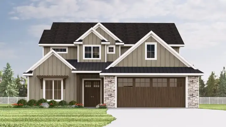 Traditional house plans 104-415 - front exterior, 3,035 sq ft, 4 bed, 3 bath house plans | Monster House Plans
