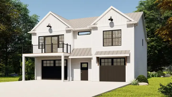 Traditional house plans 104-425 - front exterior, 1,784 sq ft, 3 bed, 2 bath house plans | Monster House Plans