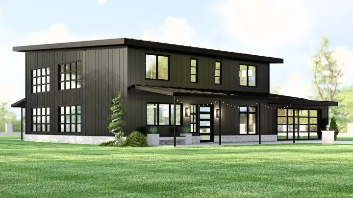 Modern house plans 104-430 - front exterior, 3,147 sq ft, 3 bed, 3 bath house plans | Monster House Plans