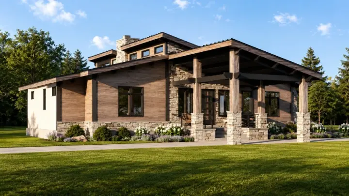 Craftsman house plans 104-518 - front exterior, 2,310 sq ft, 3 bed, 3 bath house plans | Monster House Plans