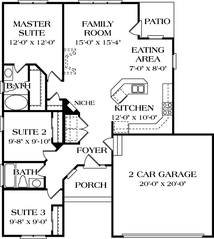 Main Floor Plan: 106-105